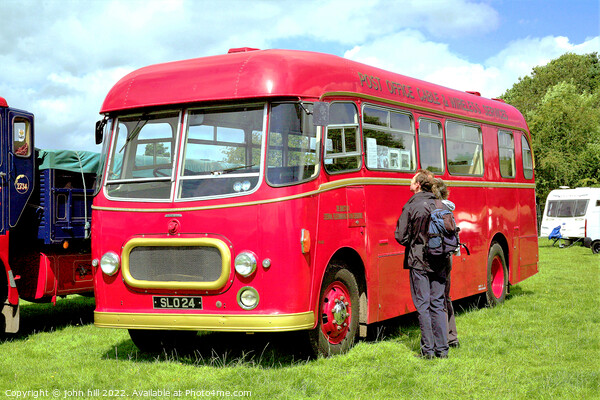 1956 Commer Avenger bus. Picture Board by john hill