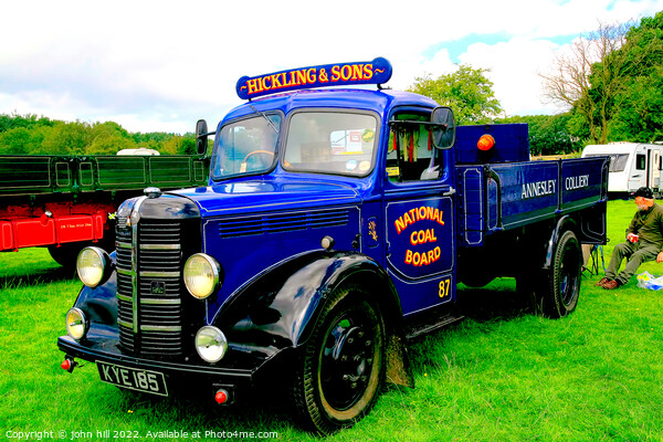 Vintage 1950 Bedford commercial truck. Picture Board by john hill