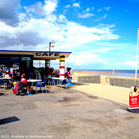Buy canvas prints of Seafront Cafe Mablethorpe, Lincolnshire. by john hill