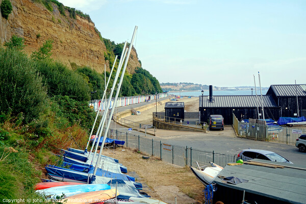 Small Hope beach from the sailing club, Shanklin, IOW. Picture Board by john hill