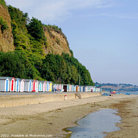 Buy canvas prints of Low tide at Small Hope beach, Shanklin, Isle of wight. by john hill