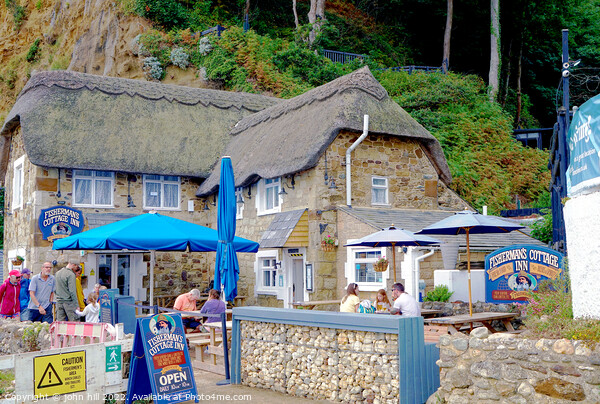 Fisherman's cottage Inn at Shanklin, Isle of Wight. Picture Board by john hill