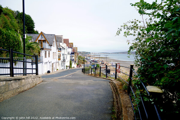 View over the bay from Shanklin Chine, Isle of Wight. Picture Board by john hill