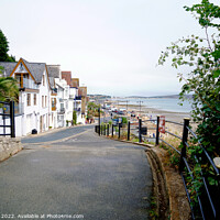 Buy canvas prints of View over the bay from Shanklin Chine, Isle of Wight. by john hill