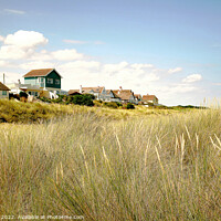 Buy canvas prints of Coast property at Anderby creek, Lincolnshire by john hill