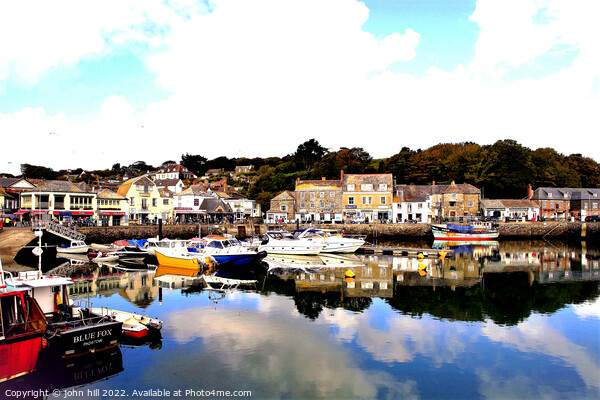 Padstow harbour reflections in Cornwall. Picture Board by john hill