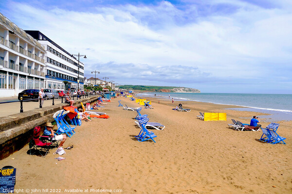 Sandown central beach Isle of Wight. Picture Board by john hill