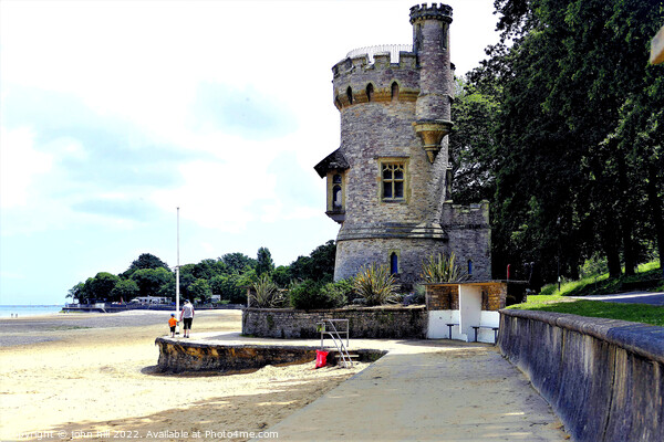 The Majestic Appley Tower Overlooks Ryde Beach Picture Board by john hill