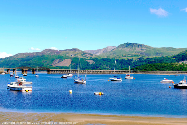 Beautiful Barmouth Wales Picture Board by john hill
