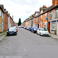 Buy canvas prints of terraced housing Sutton in Ashfield Nottinghamshire by john hill