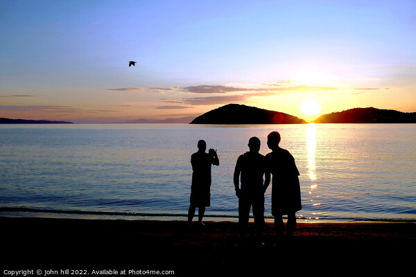 Sunset, Tsougrias Island, Skiathos, Greece. Picture Board by john hill