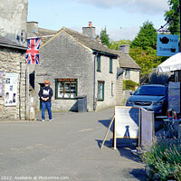 Buy canvas prints of Castleton village back street Derbyshire by john hill