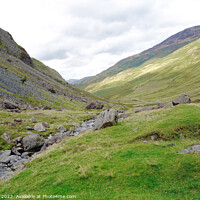 Buy canvas prints of Honister Pass in the lake distict Cumbria by john hill