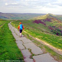 Buy canvas prints of The great ridge from Mam Tor Derbyshire by john hill