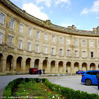 Buy canvas prints of Buxton Crescent hotel by john hill