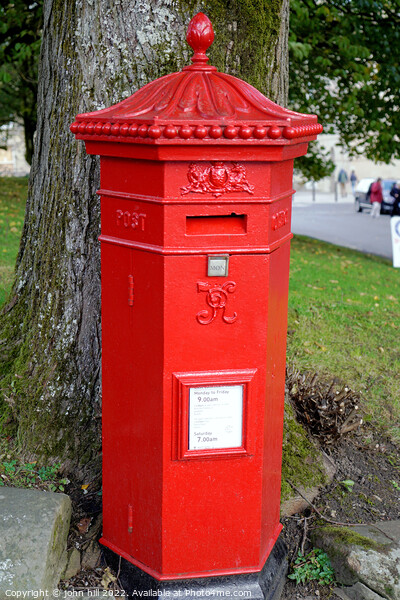 Victorian Penfold Letter box,Buxton Derbyshire (po Picture Board by john hill