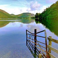 Buy canvas prints of Buttermere lake, Cumbria, UK. by john hill