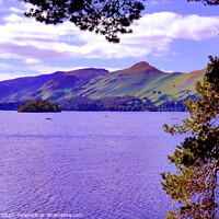 Buy canvas prints of Catbells and Derwentwater, Cumbria, UK. by john hill