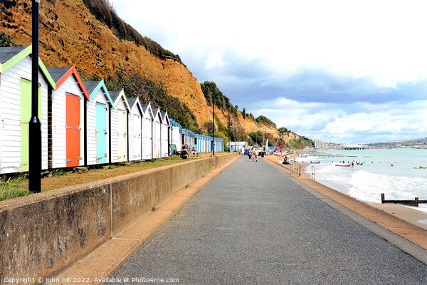 Seaside walk, Sandown, Isle of Wight, UK. Picture Board by john hill