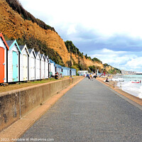 Buy canvas prints of Seaside walk, Sandown, Isle of Wight, UK. by john hill