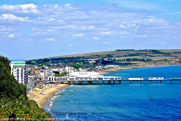 Sandown seafront, Isle of Wight, UK. Picture Board by john hill