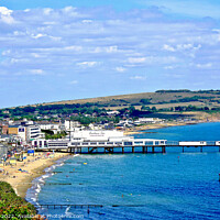 Buy canvas prints of Sandown seafront, Isle of Wight, UK. by john hill