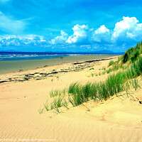 Buy canvas prints of Sand Dunes, Gwynedd, Wales. by john hill