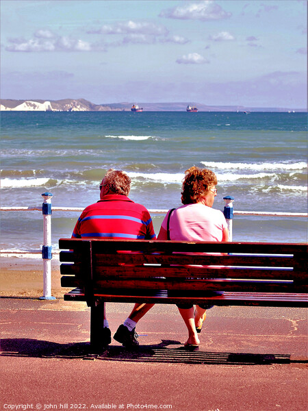 Restful seat, Weymouth, Dorset, UK. (portrait) Picture Board by john hill