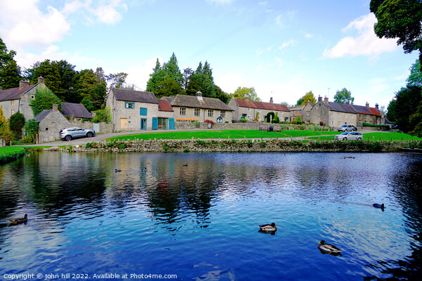 Village duck pond, Tissington, Derbyshire. Picture Board by john hill