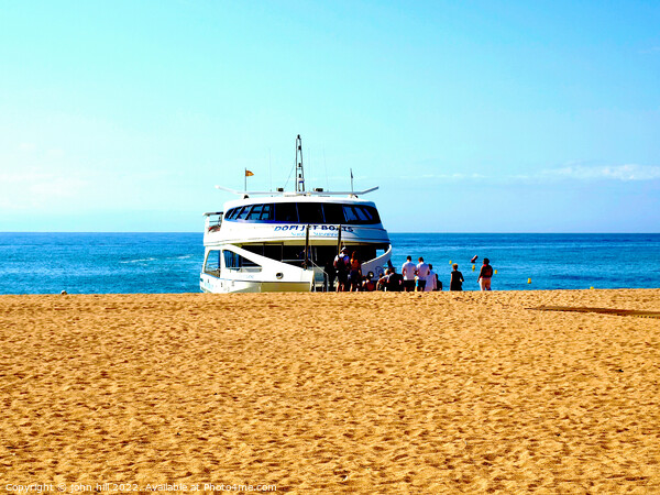 Costa Brava Ferry at Malgrat de Mar. Picture Board by john hill