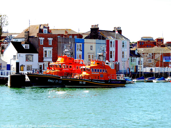 Lifeboat vistits Weymouth, Dorset, UK. Picture Board by john hill