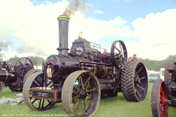 1920 Fowler steam engine. Picture Board by john hill