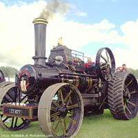 Buy canvas prints of 1920 Fowler steam engine. by john hill