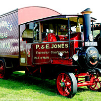 Buy canvas prints of 1931 Foden steam wagon. by john hill