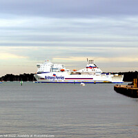 Buy canvas prints of Brittany ferry by john hill
