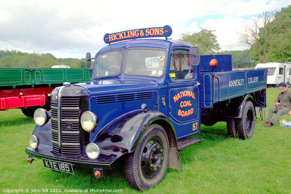1950 Bedford M commercial truck. Picture Board by john hill