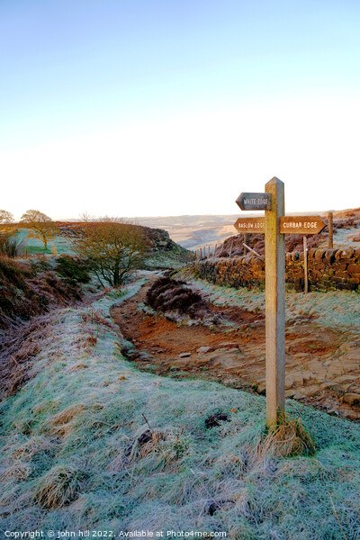 Curbar Gap, on the edge, Derbyshire Picture Board by john hill