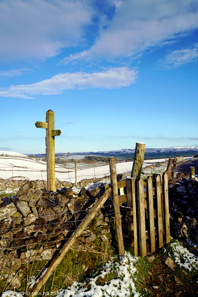 Winnats pass in Winter, Derbyshire Picture Board by john hill