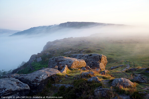 Rising morning mist in Derbyshire Picture Board by john hill