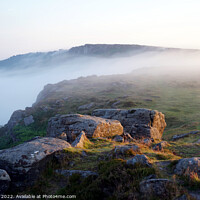 Buy canvas prints of Rising morning mist in Derbyshire by john hill