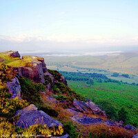 Buy canvas prints of View from Burbage edge, Derbyshire by john hill