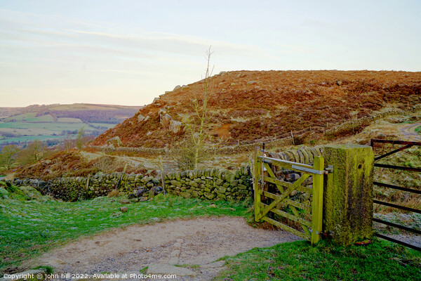 Baslow and Curbar edge, Derbyshire. Picture Board by john hill