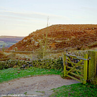 Buy canvas prints of Baslow and Curbar edge, Derbyshire. by john hill