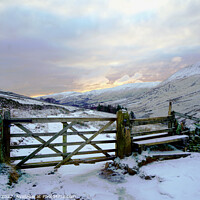 Buy canvas prints of Vale of Edale at Dawn in Winter, Derbyshire by john hill