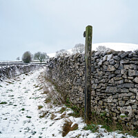 Buy canvas prints of Winter footpath, Derbyshire by john hill
