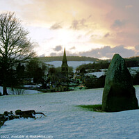 Buy canvas prints of Sunrise at Edensor, Derbyshire by john hill
