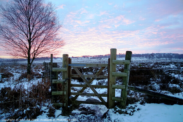 Gardoms edge in Winter, Derbyshire Picture Board by john hill