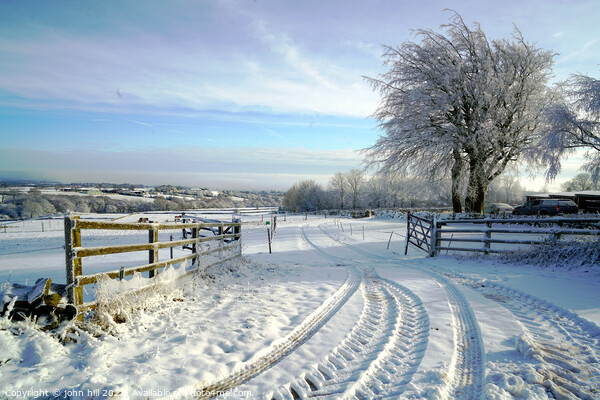 Derbyshire Winter Picture Board by john hill