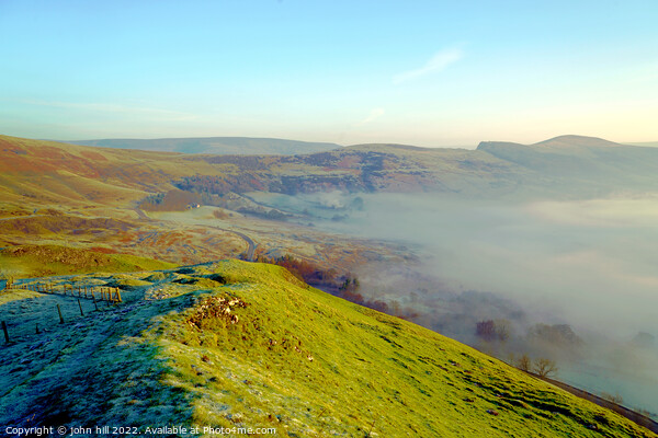 Hope valley at Dawn, Derbyshire. Picture Board by john hill