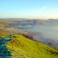 Buy canvas prints of Hope valley at Dawn, Derbyshire. by john hill